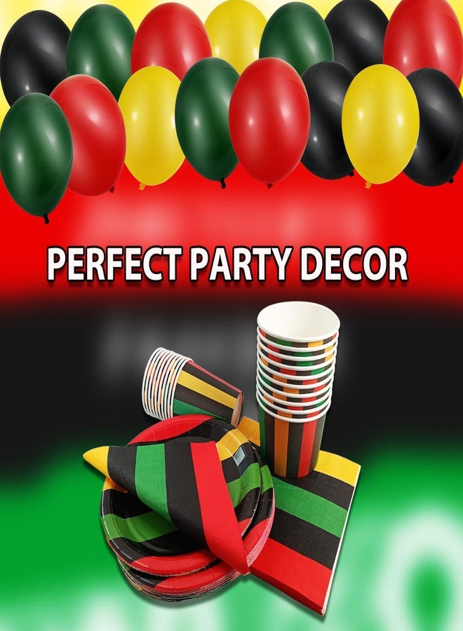 EaciTown 40 Pcs Juneteenth Day Balloons Black History Month Latex Ballon 10 Inch Freedom Day Decor Black Patriotic Ballon African balloon - Image 5